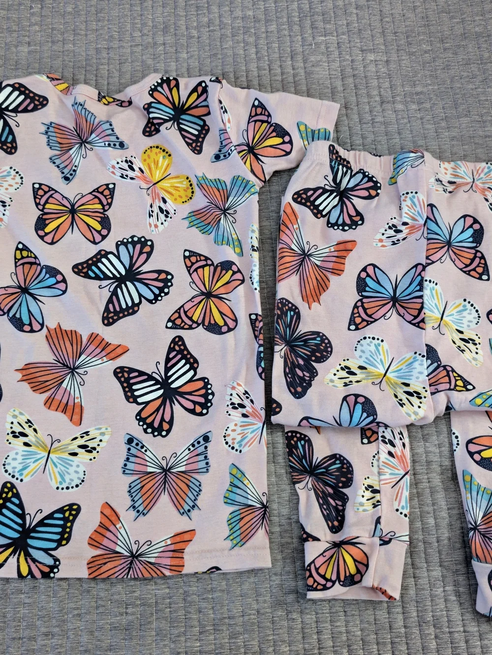 Girls Pink & Blue Butterfly PJ set
